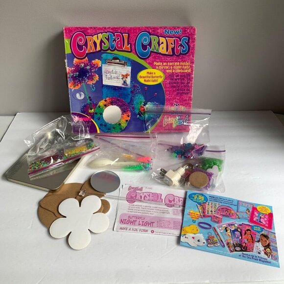 LISA FRANK Vintage Crystal Crafts Kit - Picture 1 of 7